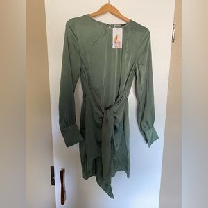 Pretty Garden Satin Dress - NEW WITH TAGS